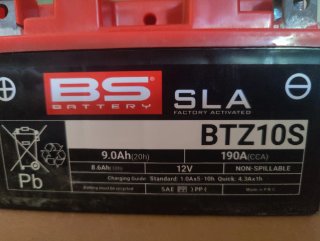 Batería moto BS BTZ10S