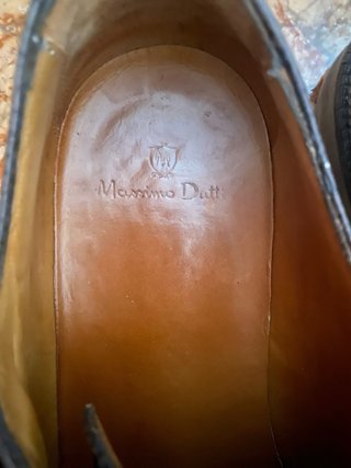 Zapatos Massimo Dutti Piel Marrón Doble Hebilla