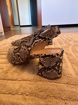Zapatos tacón Anna Field estampado serpiente
