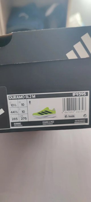 Adidas Duramo Talla 44 2/3 Verde/Negro