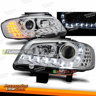 FAROS DAYLIGHT CROMADOS para SEAT IBIZA/CORDOBA 0