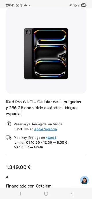 iPad Pro M5 256GB Cellular + Cargador