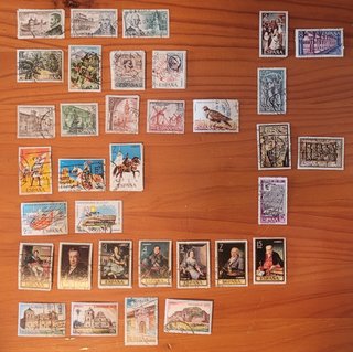 Lote sellos España 1973 (Franco)
