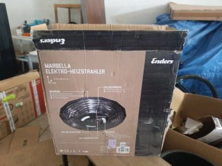 Estufa Eléctrica Enders Negra