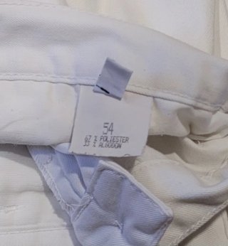 Pantalón de vestir blanco para hombre