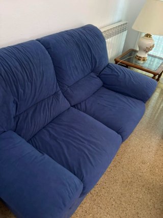 2 Sofás de Tela Azules