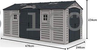 Caseta PVC Apex Pro Plus 246x476x234 cm - Duramax