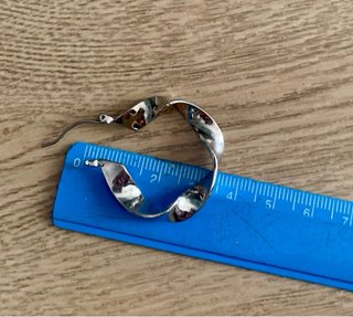 Pendientes Aro Plateados Acero