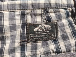 Pantalón corto cuadros Vans Talla 32