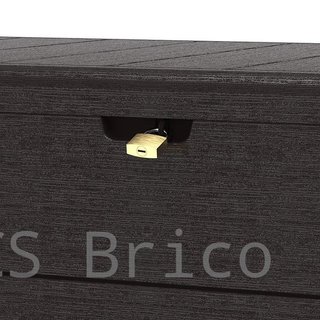 Baúl Arcón PVC 416 L Marrón - 70x129x62 cm - Duramax