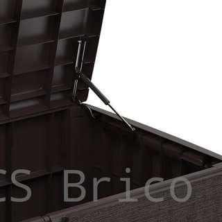 Baúl Arcón PVC 416 L Marrón - 70x129x62 cm - Duramax