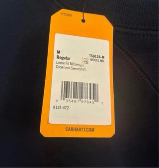 Sudadera Carhartt Azul sin Capucha