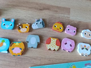 Lote juegos de madera educativos