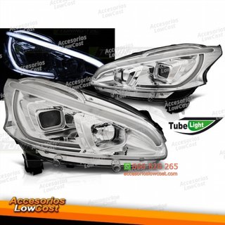 PEUGEOT 208 4/12-06/15 TUBO LUCES CROMADO