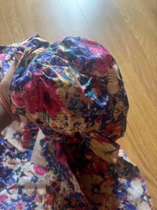 Vestido estampado floral manga larga