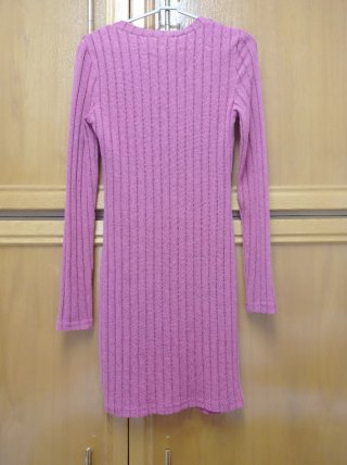 Vestido fucsia de invierno