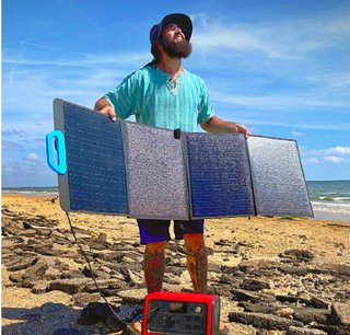 PLACA SOLAR BLUETTI 120w - IDEAL CAMPER PORTATIL