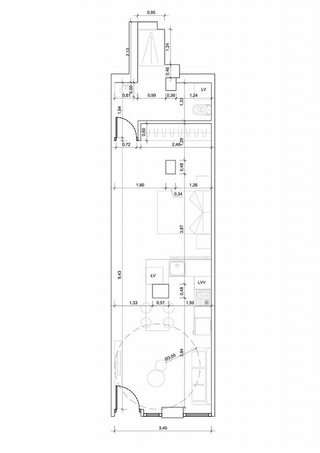 Estudio en venta en Legazpi en Madrid