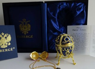 Huevo Fabergé Imperial Estilo Ruso con Certificado