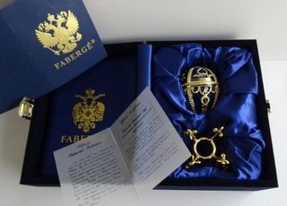 Huevo Fabergé Imperial Estilo Ruso con Certificado