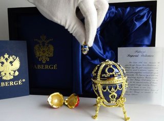 Huevo Fabergé Imperial Estilo Ruso con Certificado