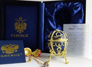 Huevo Fabergé Imperial Estilo Ruso con Certificado