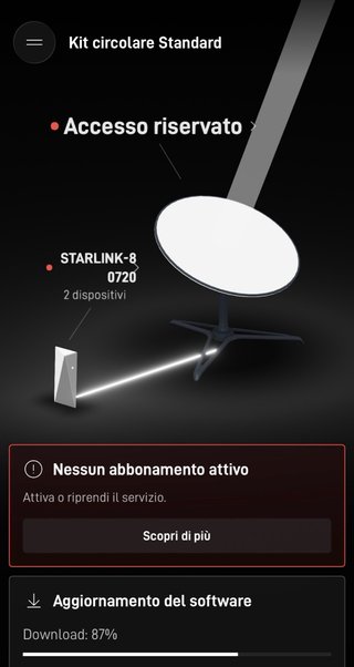 Starlink Standard Gen1 V1 Circolare Motorizzato