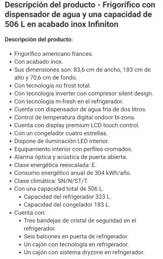 Frigorífico Combi Francés-Americano