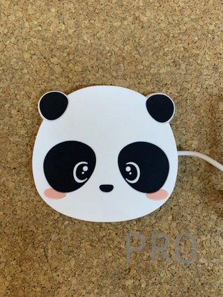 Calentador de tazas, diseño de oso panda