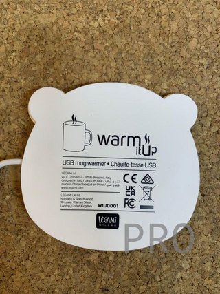 Calentador de tazas, diseño de oso panda