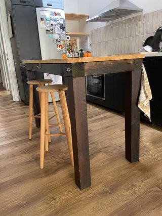 Bar de cocina madera maciza