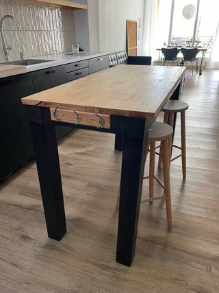 Bar de cocina madera maciza