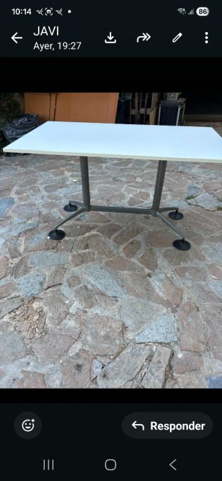 Mesa Comedor/Oficina Blanca 80x140 cm