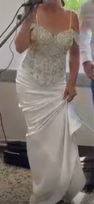 Vestido Novia Pedrería Talla 38