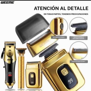 Kit Cortapelos Eléctrico WEEME Dorado