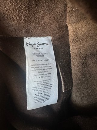 Borsa hobo Pepe Jeans marrone scamosciata