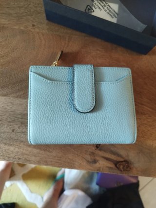 Portafoglio Nannini vera pelle azzurro