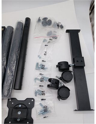 TVON Soporte para TV con Ruedas para televisor Plasma/LCD/LED de 13 a 50 Pulgadas - Soporte para TV de Altura Ajustable - Carro pa