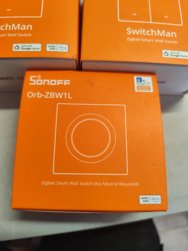 3 Sonoff SwitchMan y Orb-ZBW1L Nuevos