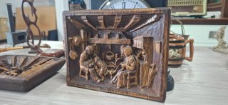 Talla de madera antiguo grabado