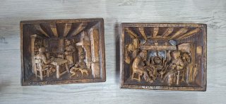 Talla de madera antiguo grabado