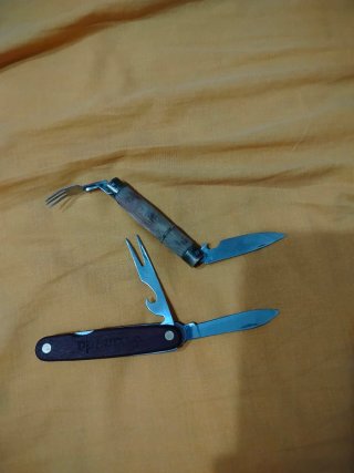 Cubiertos multiusos de madera y metal