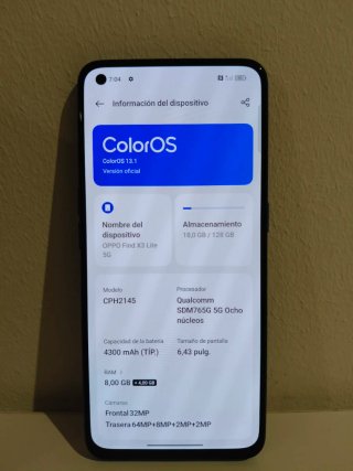 Oppo Find X3 Lite Azul 5G