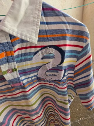 Polo Desigual Rayas Colores Talla XL