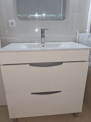 Mueble baño 80cm + 2 espejos