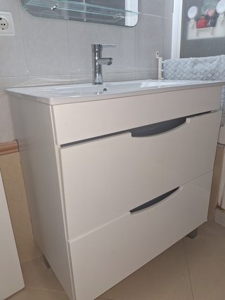 Mueble baño 80cm + 2 espejos