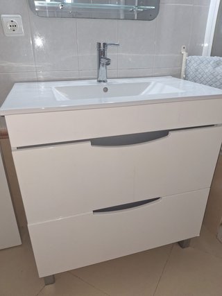 Mueble baño 80cm + 2 espejos