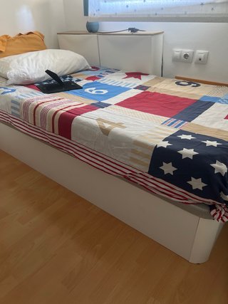 Canapé 90x190 cm blanco