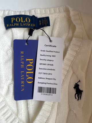 Jersey Polo Ralph Lauren Blanco Cable Knit
