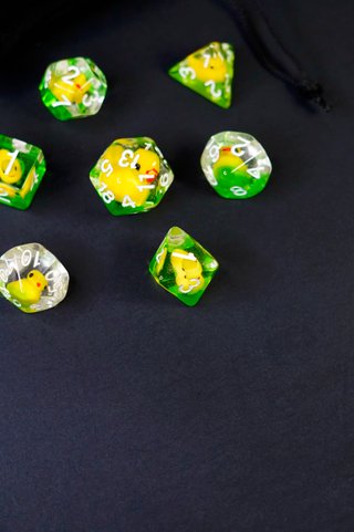 Set 7 Dadi Paperelle D&D • Dados JDR Patito